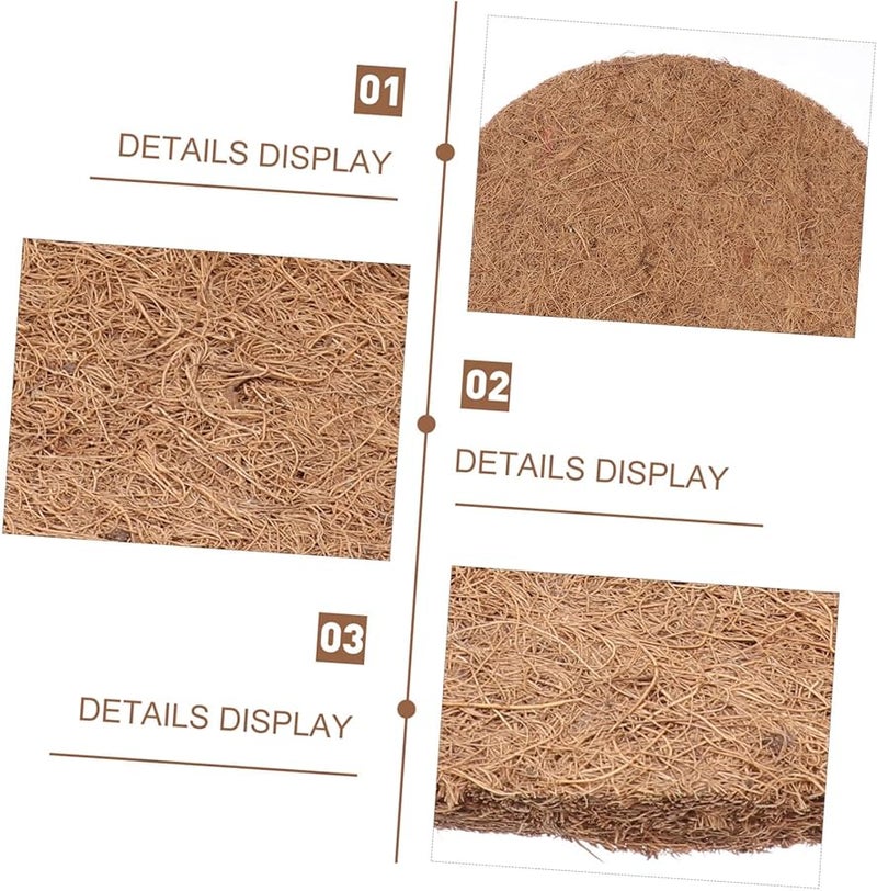 وسادة عش الطيور الطبيعية من أوراق النخيل 10 قطع قفص الطيور الخارجي للطيور البرية - Image 5